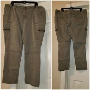 Ava & Viv Khaki Jeggings